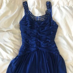 Express Blue Elegant Dress (Short Length)
